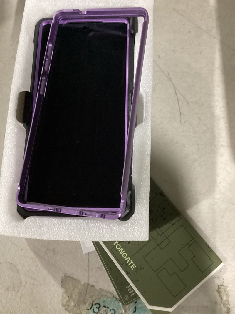 Condition photo showing Good Condition for TONGATE for Samsung Galaxy S25 Ultra Case, [with Privacy Screen Protector & Slide Camera Cover] [2 Front Frames] Full-Body Heavy Duty S25 Ultra Case with Stand & Belt Clip Holster, Purple Privacy S25 Ultra Case 6.9 inch Purple Privacy