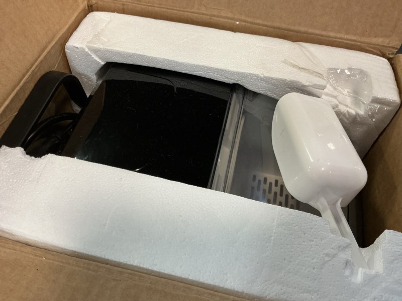 Condition photo showing Good Condition for Nugget Ice Maker Countertop, 35.5Lbs/24Hrs Chewable Sonic Ice Machine with Self-Cleaning, Handle, Water Tank, Quiet Operation & Portable Pellet Ice Maker for Home, Office, Kitchen, Bar, Black 35.5Lbs/24Hrs Black