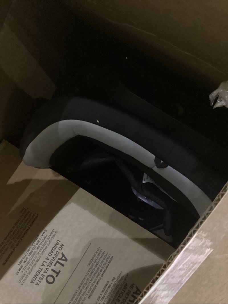 Condition photo showing As Is for Evenflo Maestro Sport Booster Car Seat (Granite Gray) NEW Evenflo Maestro Sport Booster Car Seat