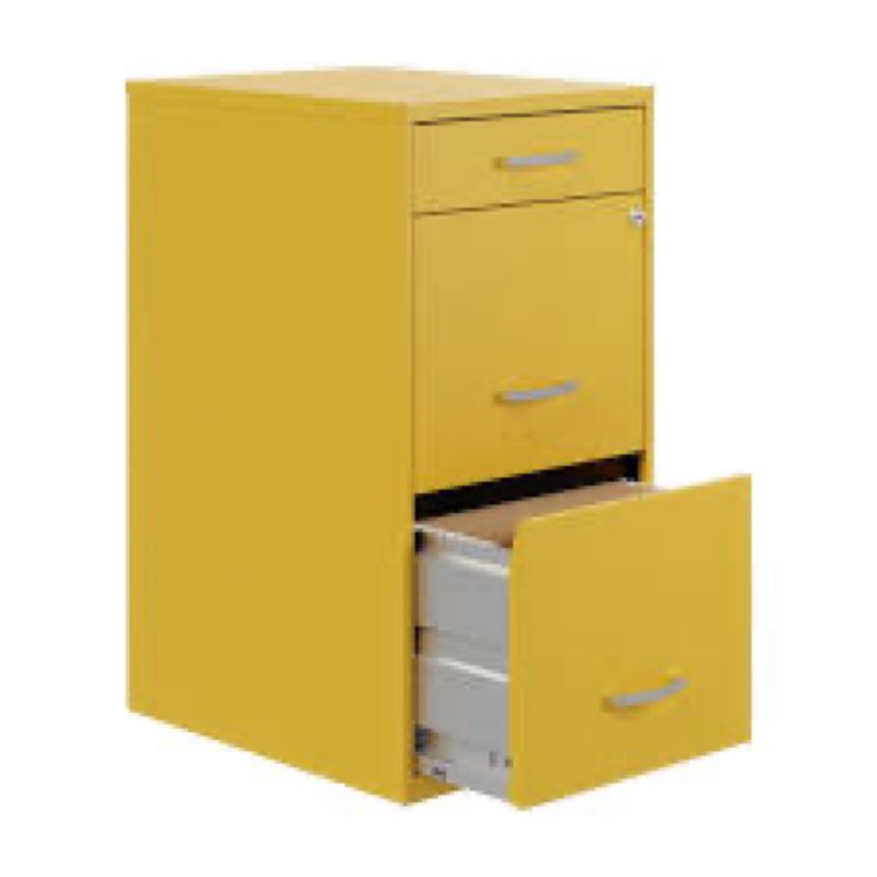 Maegan 3 Drawer Letter Width Vertical Home and Small Office Premiere File Cabinet with Pencil Drawer