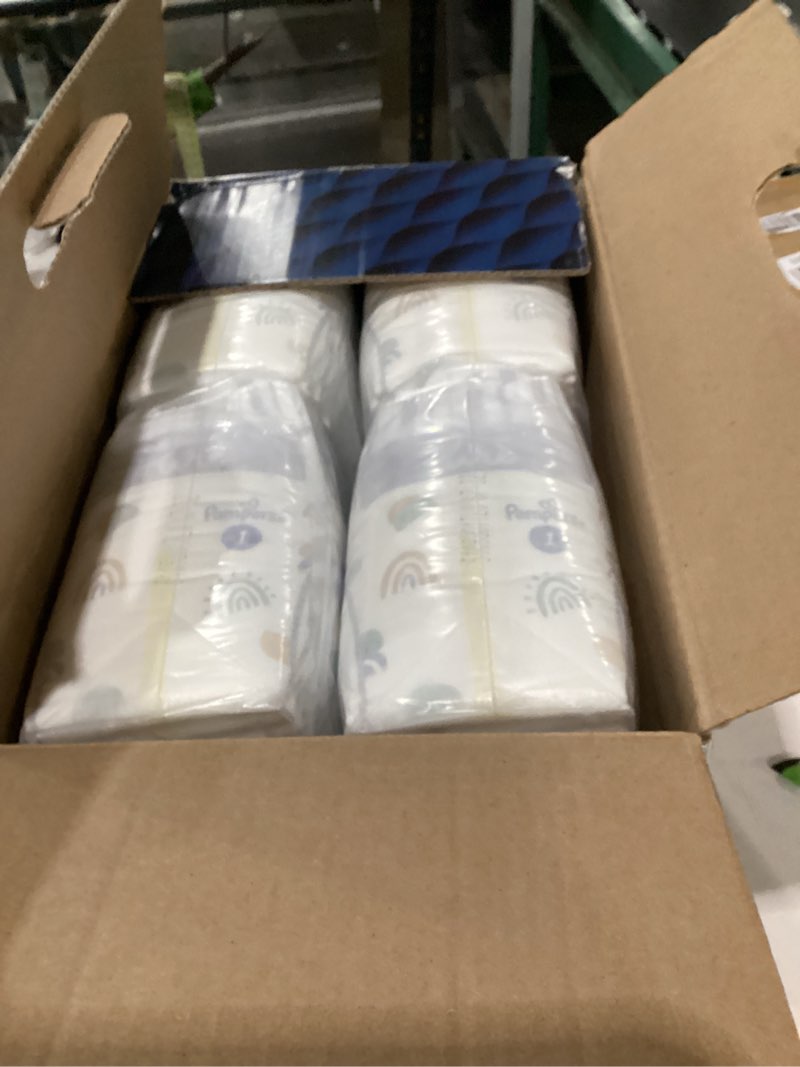 Condition photo showing New/Like New for Pampers Pure Protection Baby Diapers, Size 1 (8-14 lbs), 132 Count, Up to 100% Leakproof, Premium Plant-based Skin Protection, Hypoallergenic Soft Diapers Size 1 132