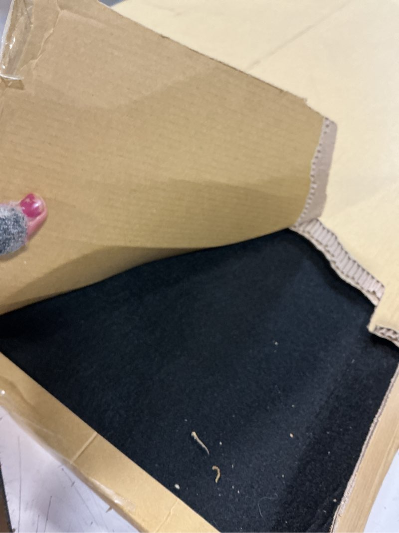 Condition photo showing Good Condition for large bulletin board, 48 x 36 inches felt board notice pin board, 4' x 3'cork board alternative for wall, self-adhesive vision board mood board foldable photo board with 30 pushpin (black) black 48 x 36inches