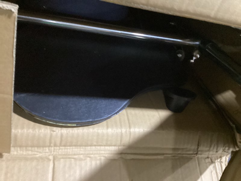 Condition photo showing As Is for 4 in 1 Folding Bedside Commode Chair for Elderly with Arms and Back,Adjustable Height Raised Toilet Seat with Handles,Adults Potty Chair for Seniors,Disabled Holds Up to 350 lbs (PU Soft Seat) Style 1