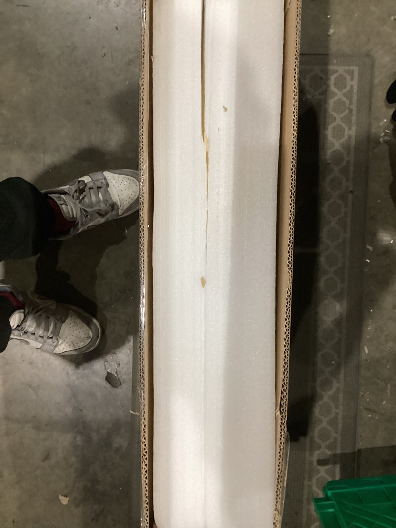 Condition photo showing As Is for 24 Light Gold Chandelier 51'' Large Candle Chandeliers for High Ceiling Foyer Brushed Brass Gold Chandelier Light Fixture for Large Living Room Dining Room Stairs Entry Restaurant Hotel Gold 24-Light