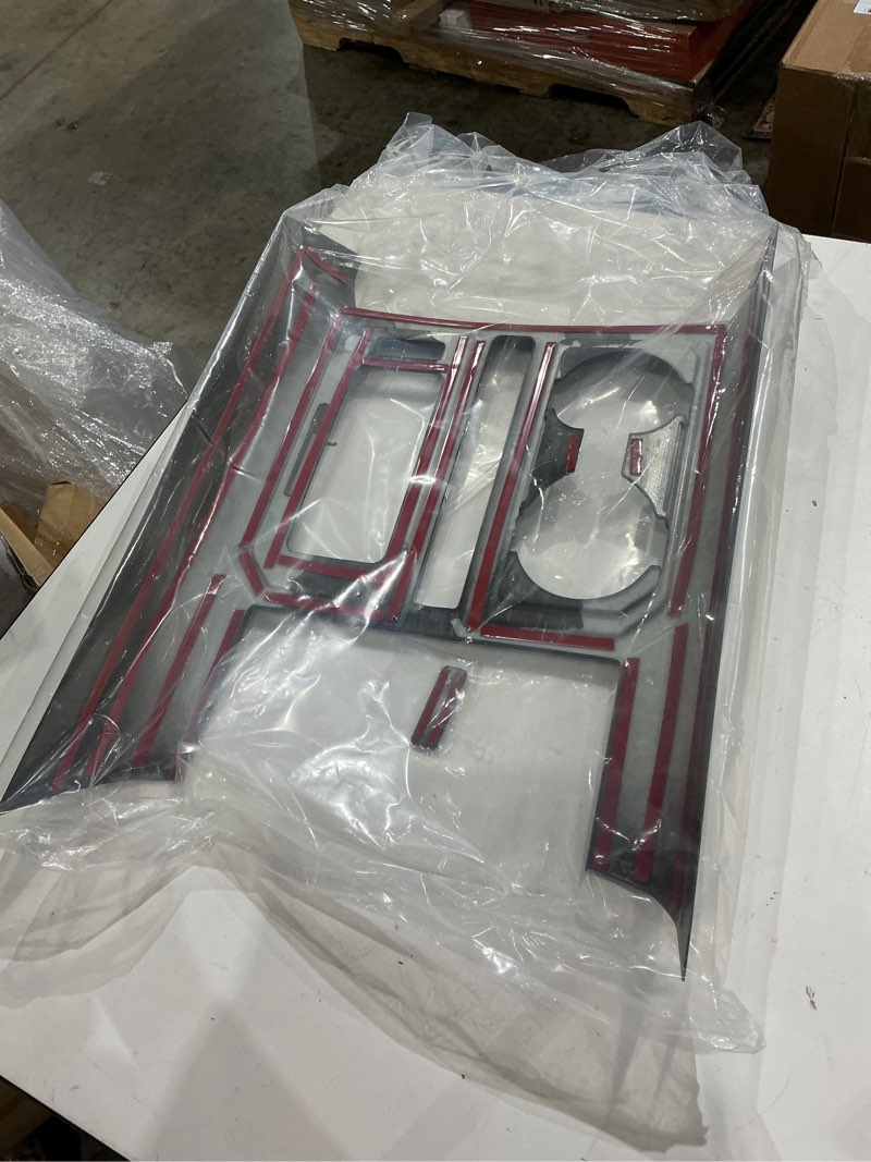 Unique Bargains Carbon Fiber Pattern Car Center Console Gear Shift Cup Holder Trim Cover for Ford F-150 2015 2016 2017 2018 2019 Black