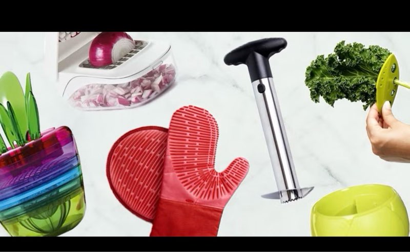 assorted kitchen tools and accessories
