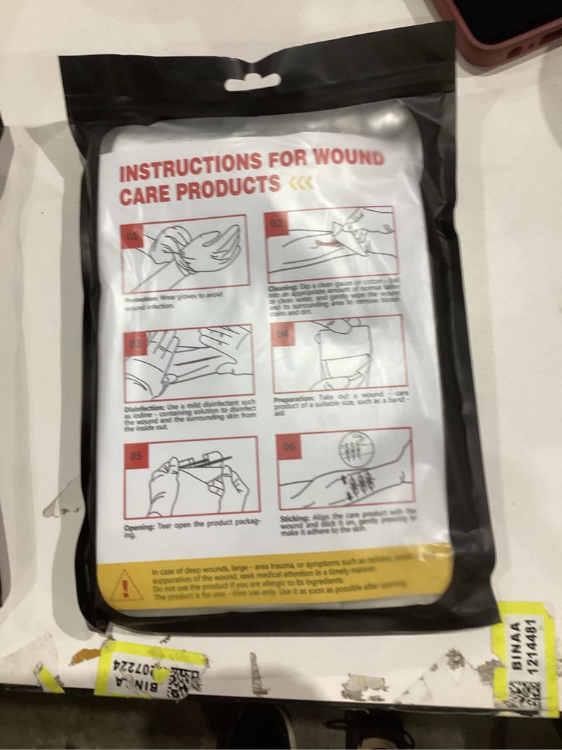 Condition photo showing New/Like New for Wound Closure Kit – First Aid Laceration Closure Strips – 6 Zip Stitch Devices,Waterproof Dressing,Adhesive Wound Closure Bandages Without Suture for Emergency,Home,Travel,Hiking Use