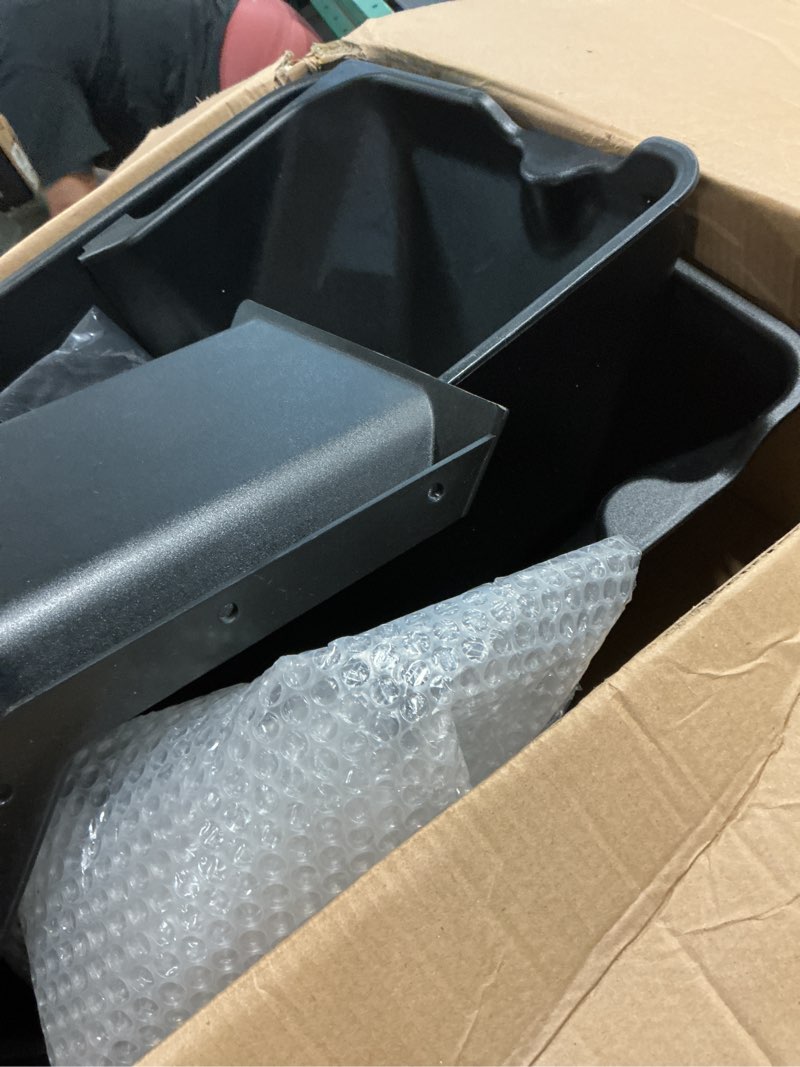 Condition photo showing As Is for wonderdriver under seat storage box compatible with 2019-2026 dodge ram 1500 crew cab (new body style),upgraded rear truck underseat organizer cargo box