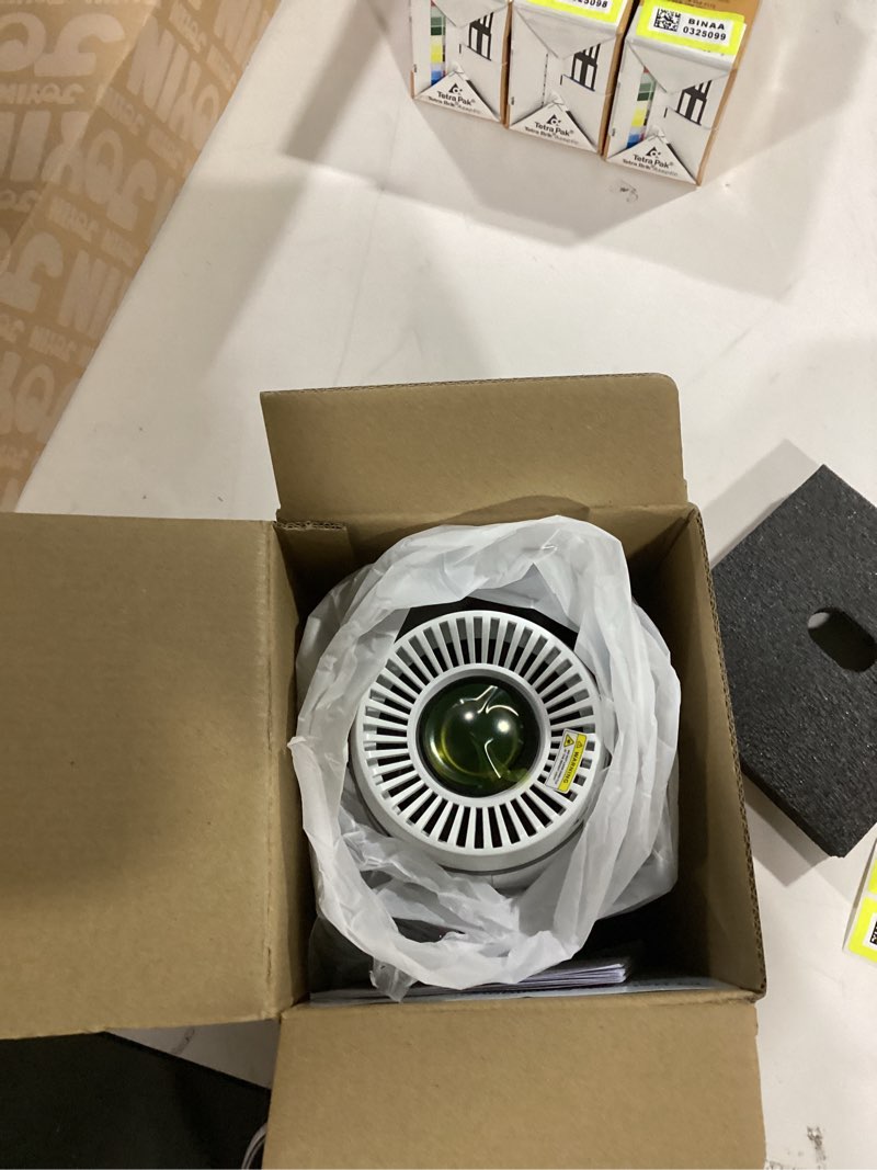 Condition photo showing Good Condition for Mini Projector, Portable Projector 4K Support, Full HD 1080P Outdoor Projector, 270° Rotation Movie Projector, Compatible with Smartphone, TV Stick, Laptop, PS4, HDMI, USB (No WiFi or Bluetooth) Ivory