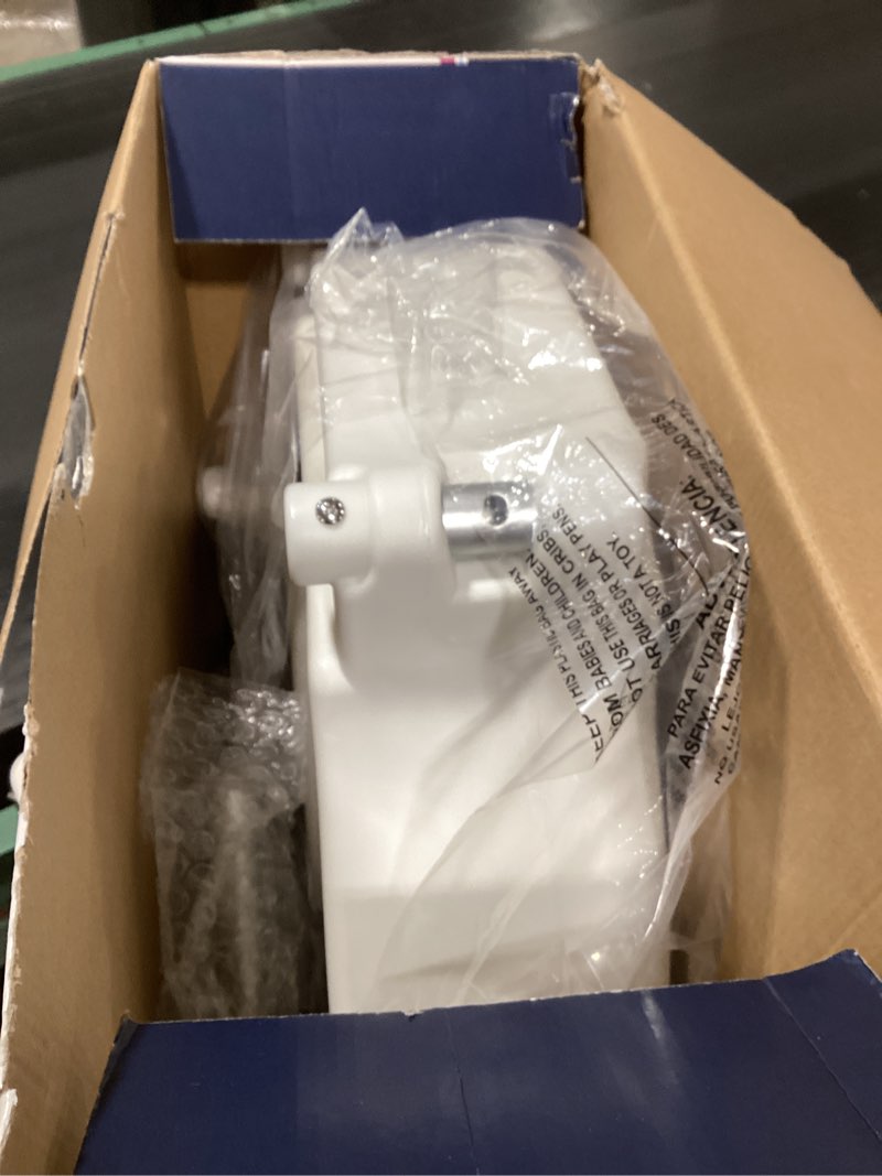 Condition photo showing As Is for Carex E-Z Lock Raised Toilet Seat With Handles, 5" Toilet Seat Riser with Arms, Handicap Raised Toilet Seat For Seniors and Elevated Toilet Seat