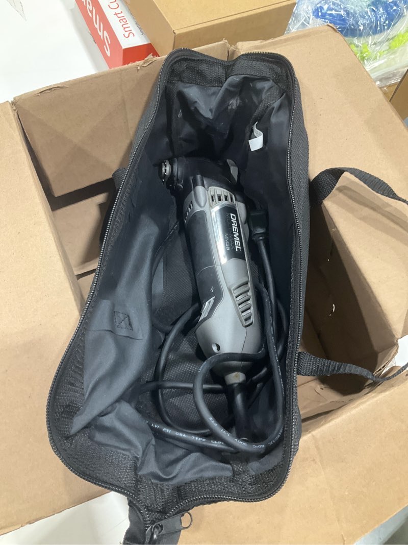 Condition photo showing As Is for dremel mm35-dr-rc 120v 3.5 amp corded oscillating multi-tool kit (reconditioned)