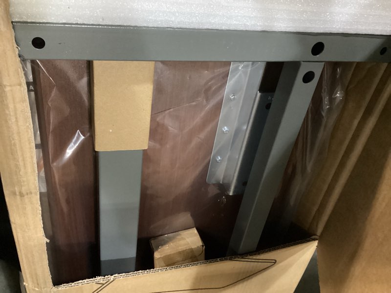 Condition photo showing Good Condition for vaunn medical adjustable overbed bedside table with wheels (hospital and home use)