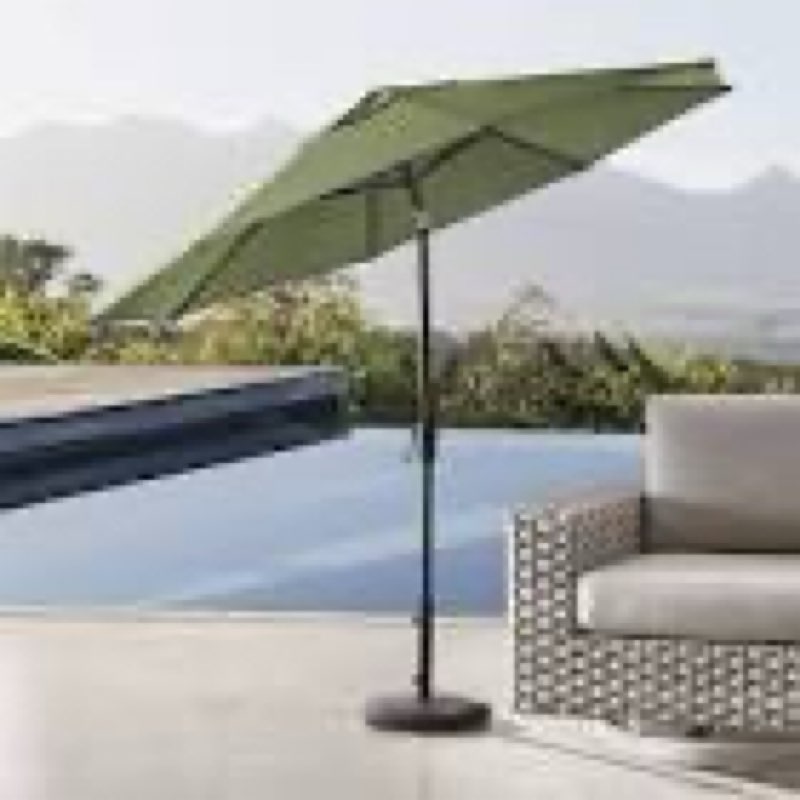 member's mark 10' premium market umbrella with sunbrella green 