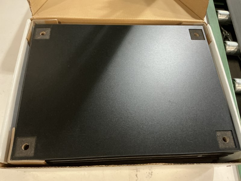 Condition photo showing As Is for Andover Audio SpinStand Rack for Records and Audio Components - Metal-Reinforced, Holds 150 LPs, Optimum Height & Storage Space, Ideal for Turntables, Vinyl, SpinBase Systems (Black)