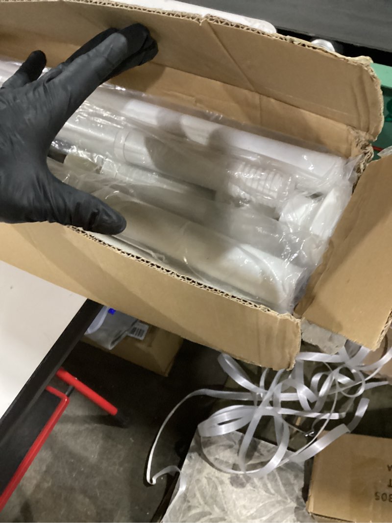 Condition photo showing Good Condition for mexau 2 pack black tension curtain rods for windows 41-166 inch heavy duty tension rod adjustable curtain rods no drilling for bathroom living room outdoor patio hold up blackout curtains and non slip 41-166in-2 pack black