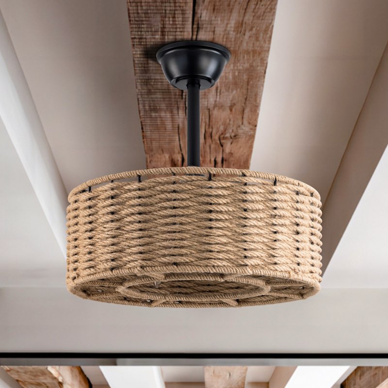 Beauchamp 18.9'' Ceiling Fan with Light Kit and Remote Control
