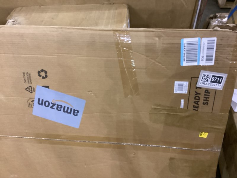 Condition photo showing As Is for MCS Studio Gallery 27x40 Matted Poster Frame with 24x36 Picture Display, Black Woodgrain Engineered Wood Vertical & Horizontal Wall Hanging Large Picture Frame for Photos, Posters & Art Prints (1-Pack) 1-Pack Black Woodgrain 24x36