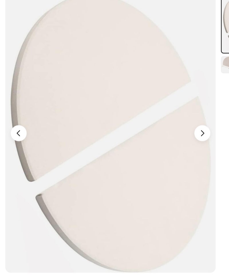 15 Half Moon Pizza Stone Conveggtor Heavy Duty Ceramic Heat Deflector Plate