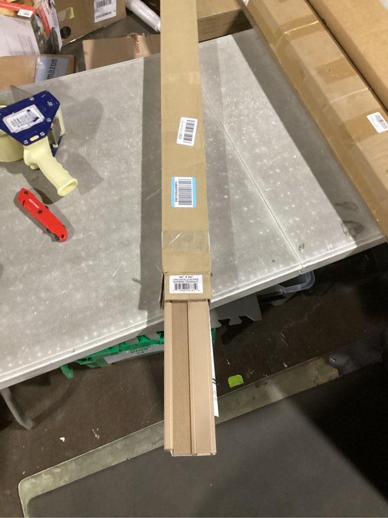 Condition photo showing Good Condition for CHICOLOGY Cellular Shades , Window Blinds Cordless , Blinds for Windows , Window Shades for Home , Window Coverings , Cellular Blinds , Door Blinds , Morning Croissant, 46"W X 64"H Morning Croissant (Light Filtering) 46"W X 64"H