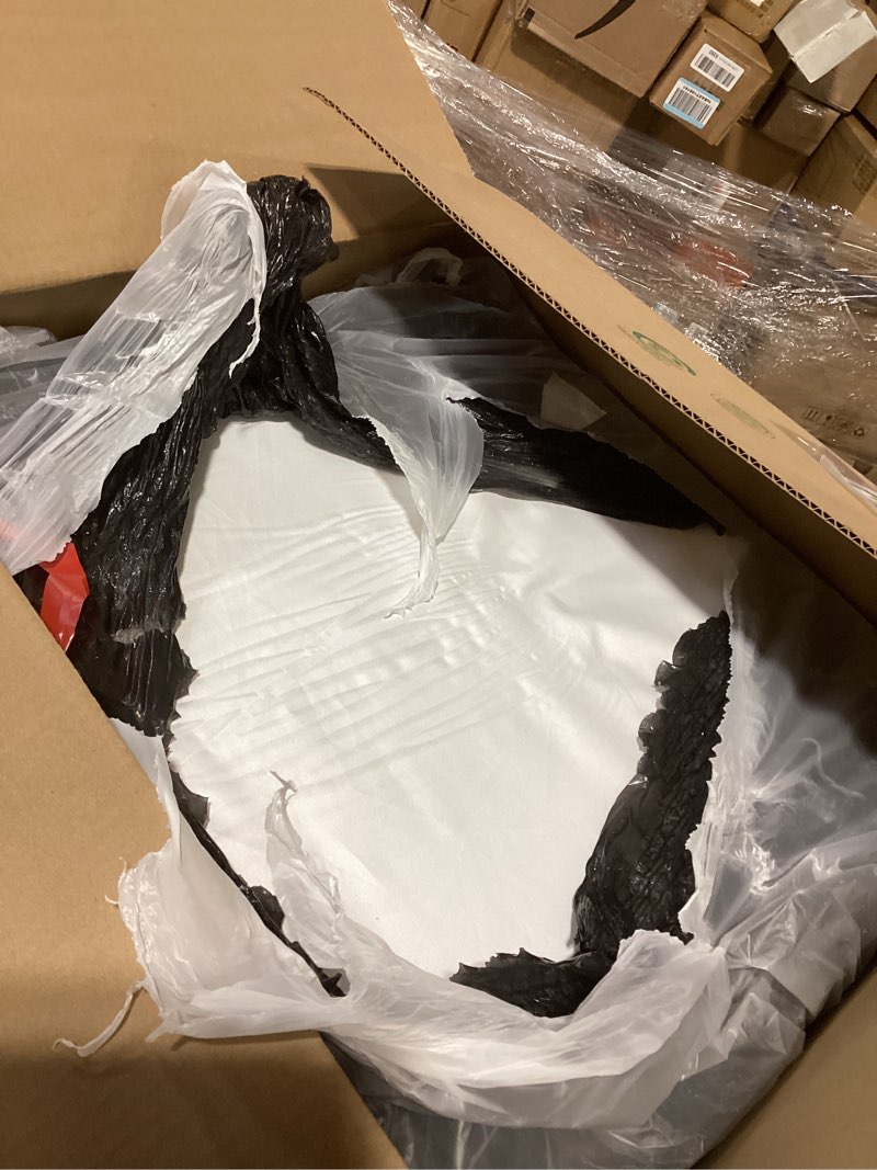 Condition photo showing As Is for HOMBYS Memory Foam Couch Cushion Replacement, High Density Upholstery Foam Wrapped with Memory Foam & Polyester Batting, Sofa Cushions Inserts with Dacron Fiber Layer,with Removable Cover,6"x22"x24" White 6 inch Thick-22"x24"