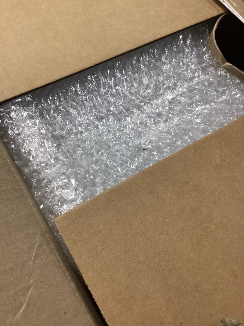 Condition photo showing As Is for amazon basics bubble wrap for moving, packing, shipping and storage, perforated protective cushioning for fragile items, 12-inch x 175-ft long roll, small 3/16", clear