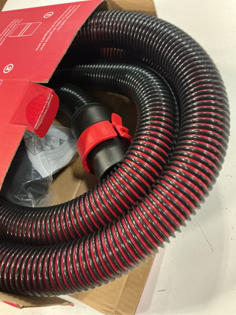 Condition photo showing Good Condition for shop-vac premium universal hose plastic 12'x 1-7/8", vacuum hose compatible with rigid, dewalt, husky, craftsman, bauer, masterforce vacuum cleaners red 12ft