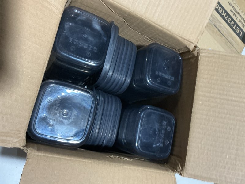 Condition photo showing Good Condition for 12-piece 40 oz bpa-free airtight food - food storage containers with lids, flour, pantry storage includes 20 reusable washable labels, kitchen organizer
