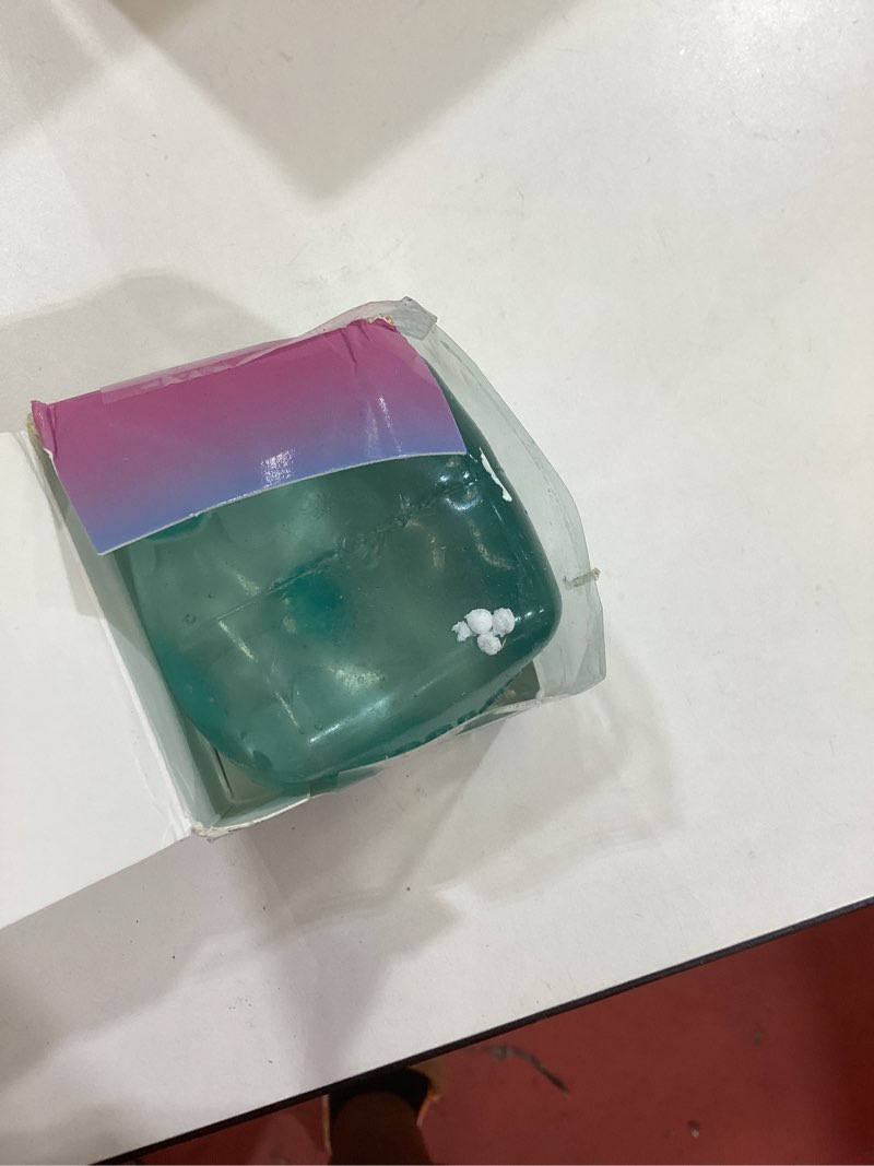 Condition photo showing As Is for Stress Cube Squishy Stress Balls for Adults Kids Sensory Fidget Toy for Your Best Mellow and Chill - Fidget Ice Cubes-Square Shape with Filling in Blue