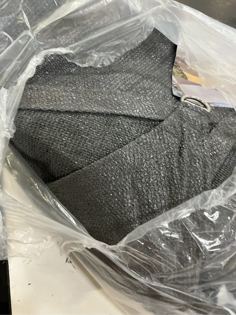 Condition photo showing Good Condition for sunny guard sun shade sail 12'x16' rectangle dark grey uv block sunshade for backyard yard deck patio garden outdoor activities and facility(we make custom size) 1 2' x 1 6' dark grey