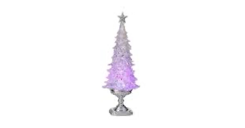 Regency International LED Battery/Timer USB Acrylic Tree on Pedestal