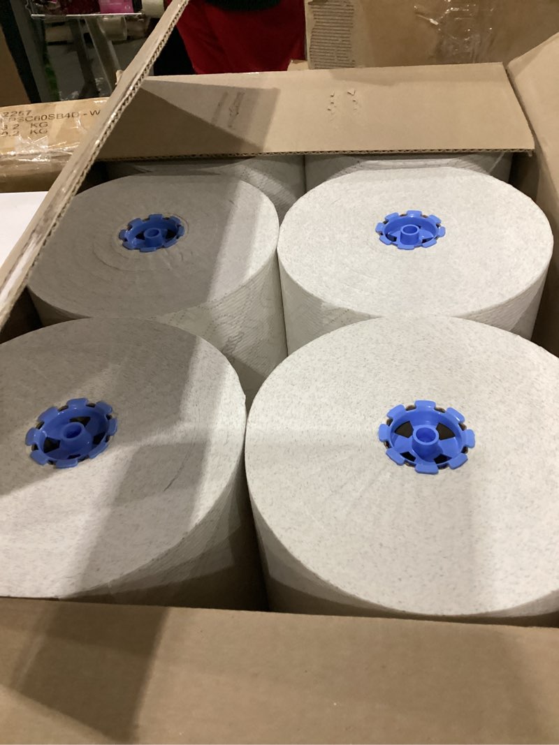 Condition photo showing New/Like New for scott professional essential universal high-capacity hard roll paper towels, bulk (01005), hardwound 1.5" core, absorbency pockets, white (6 rolls at 1,000' each, 6,000'/case)