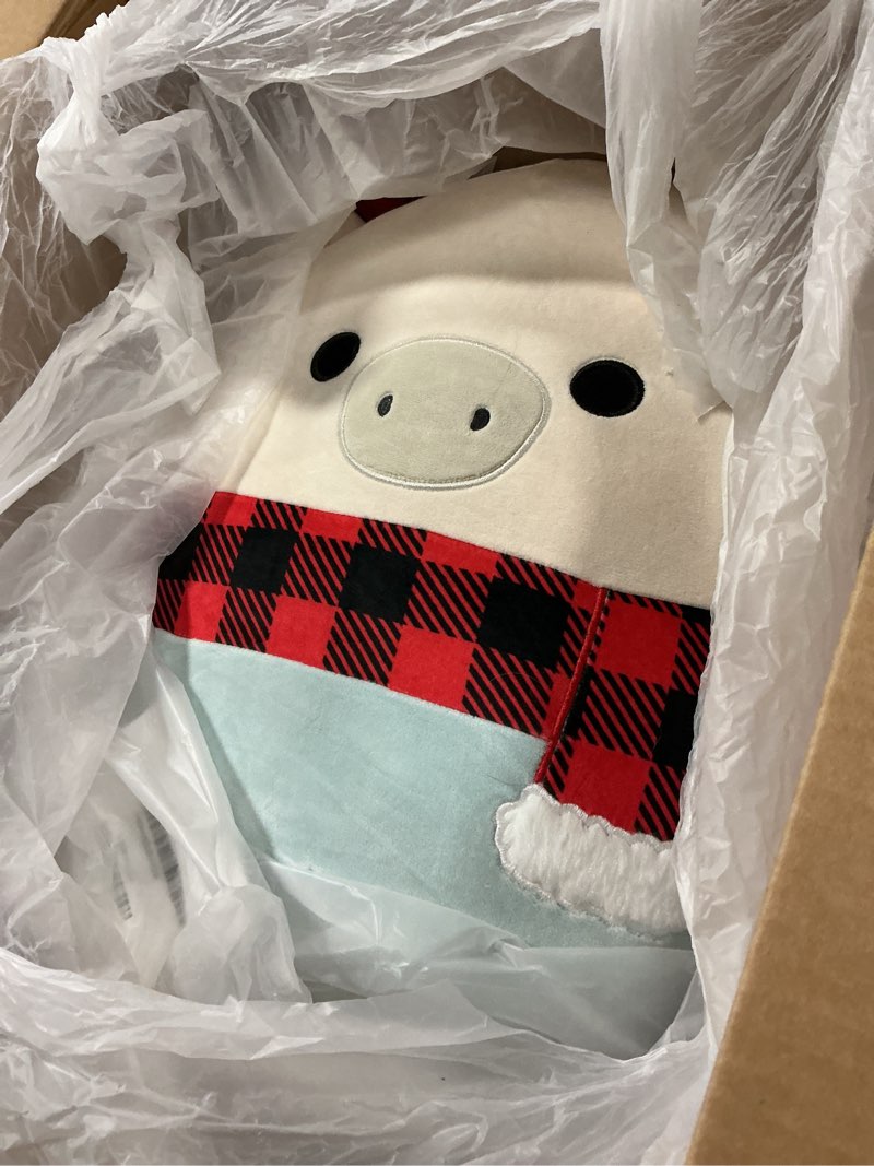 Condition photo showing As Is for Squishmallows Original 16-Inch Matthew White Moose with Scarf - Official Jazwares Plush (Large)