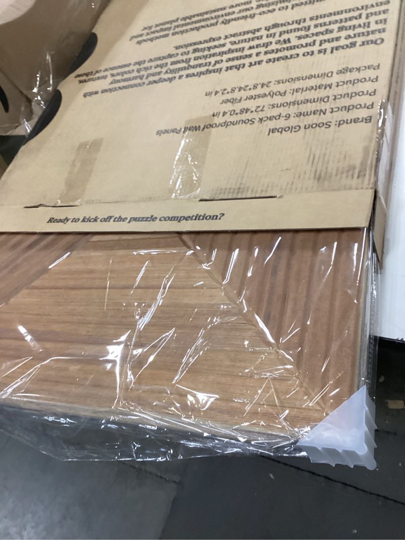 Condition photo showing Good Condition for Acoustical Wall Panels, 6-Piece 23.62 X 23.62 Inches Art Acoustic Panels, Decorative Acoustic Panels, Acoustic Wall Panels, Sound Absorbing Wall Art, Arcadian Vortex 72 X 48 Inches Arcadian Vortex