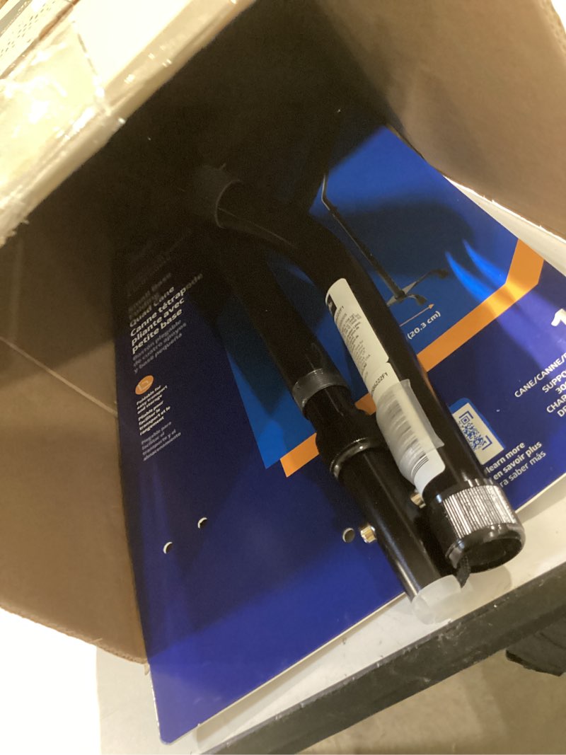 Condition photo showing Good Condition for Medline Folding Cane, Small Base, Quad, Black