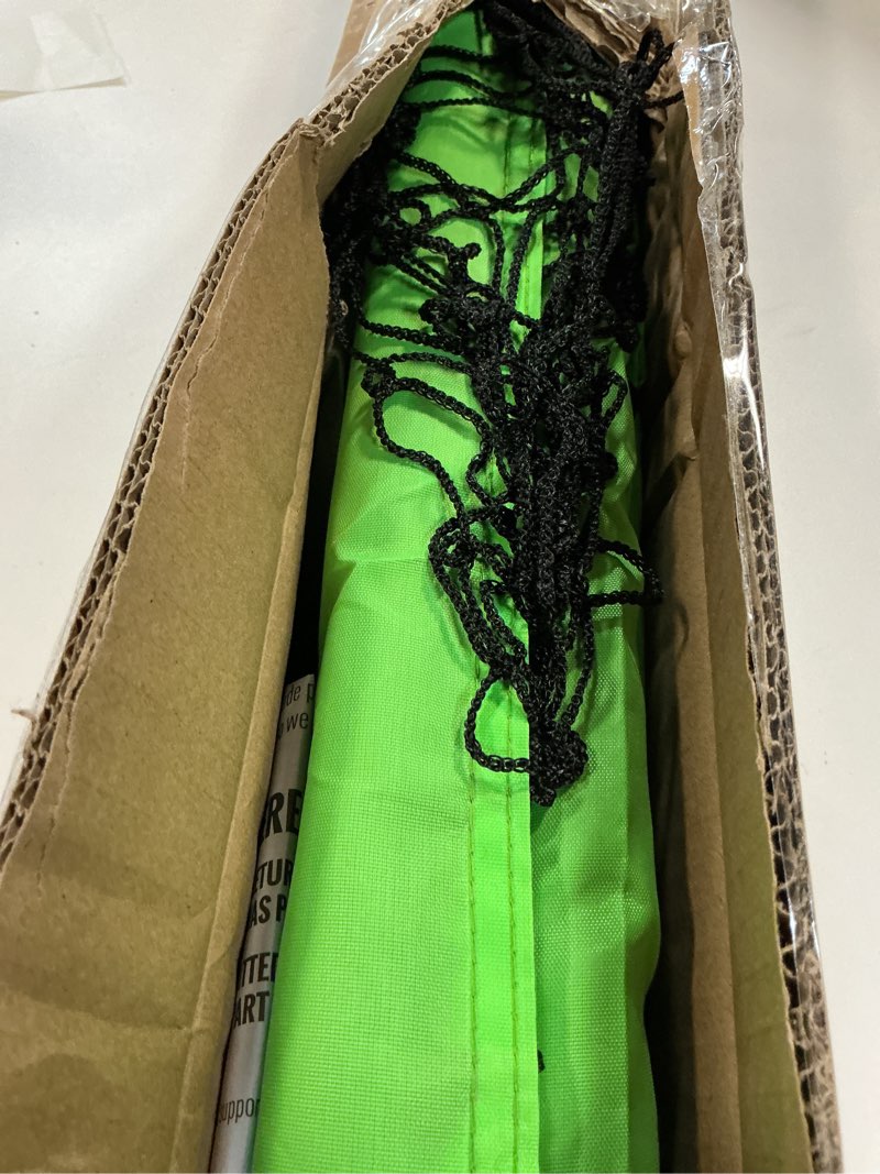 Condition photo showing As Is for Franklin Sports Kids Mini Soccer Goal Set - Backyard + Indoor Mini Net and Ball Set with Pump - Portable Folding Youth Soccer Goal - Perfect Kids Toy - 36" x 24" Green 36" x 24"