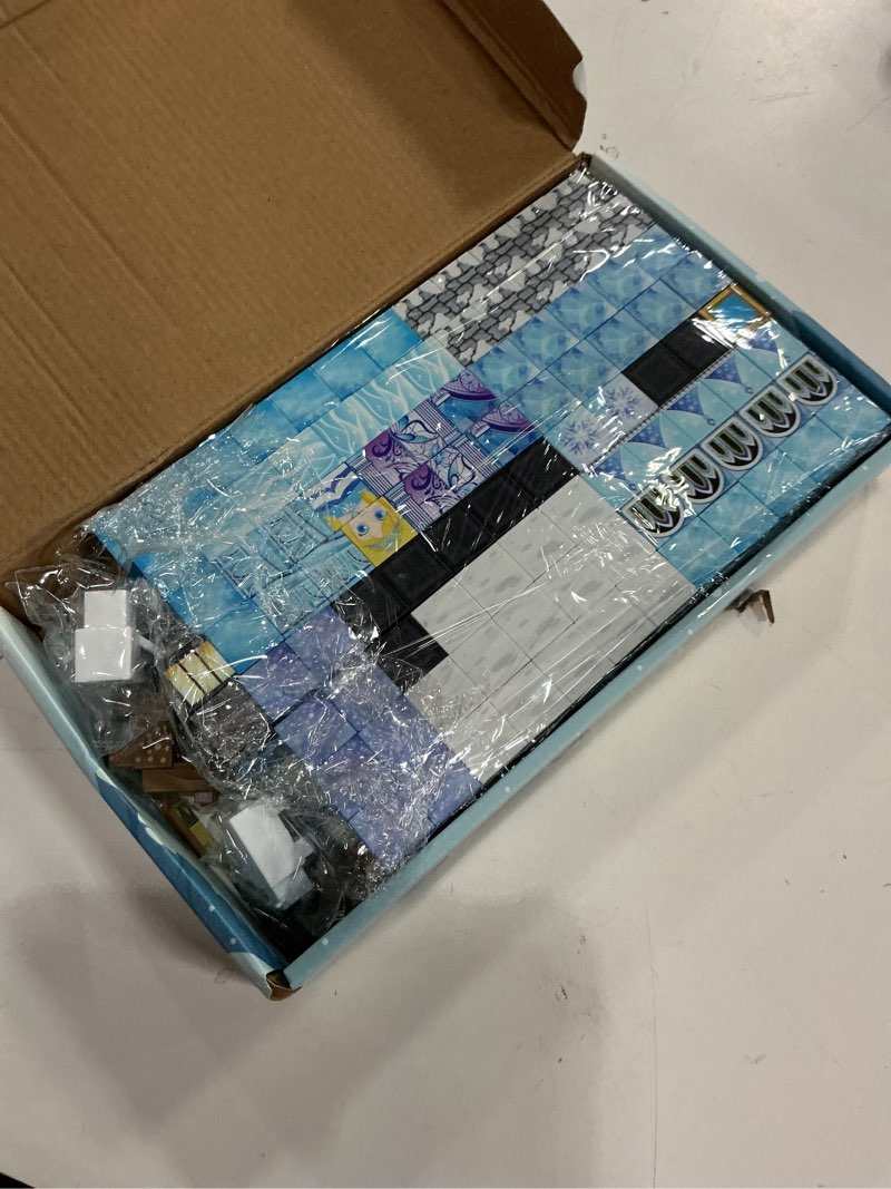 Condition photo showing Good Condition for 200 pack magnetic blocks for kids, stem construction toys with forest theme | creative educational games for ages 3, 4, 5, 6, 7, 8, 9, 10 | ideal birthday for boys & girls (ice, count, 200) snow castle 0.8"l x 0.8"w x 0.8"h 200.0