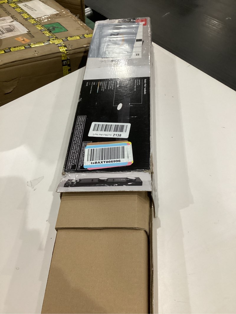 Condition photo showing As Is for GLOBE Electric 3-Light Integrated LED Track Lighting, Matte Black, Adjustable Heads, Dimmable, 59941 Black, Bleecker