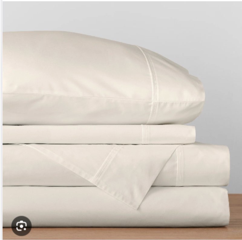 emrik brushed organic cotton percale sheet set