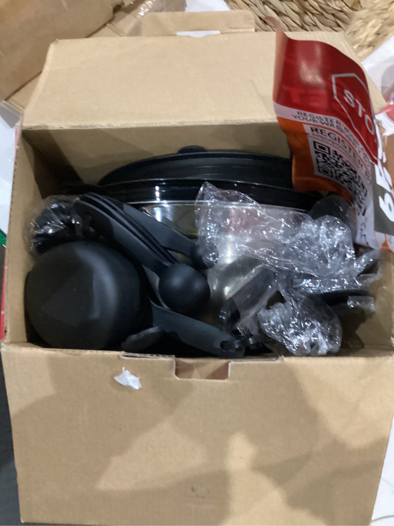 Condition photo showing New/Like New for Priority Chef Stainless Steel Mixing Bowls with Lids Set - Premium 30Pcs with 6pc Metal Bowl Set for Kitchen, 3 Graters, Airtight Lids, Non-Slip Bases & Silicone Utensils, Black