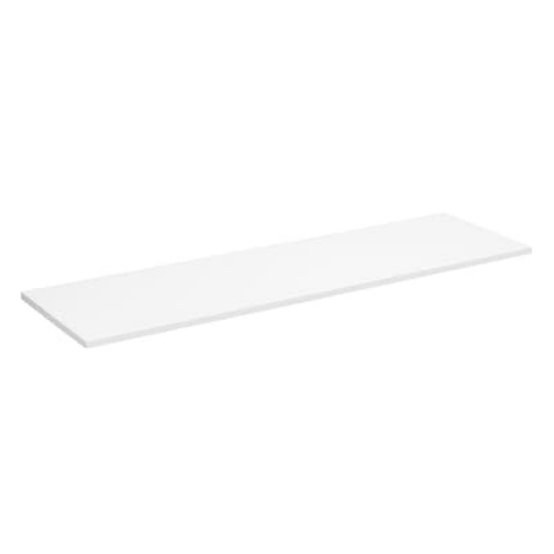 closetmaid brightwood 48.0-in x 14-in d white solid shelving shelf board