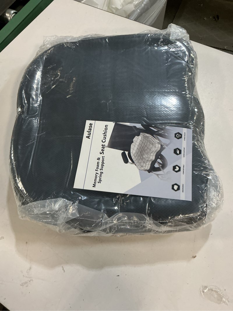 Condition photo showing New/Like New for wheelchair seat cushion - high density memory foam and inner springs comfort support without flatten - mobility scooter accessories - large chair pad pain relief for adults & seniors