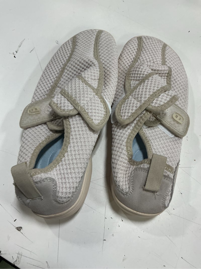 Condition photo showing As Is for leisfit women men wide diabetic barefoot shoes adjustable walking sneakers  