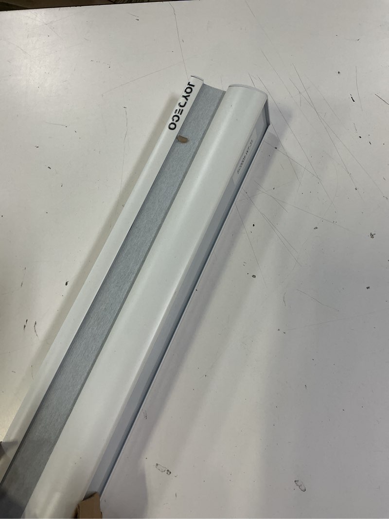 Condition photo showing Good Condition for joydeco cellular shades cordless, blackout shades cellular blinds for indoor windows, honeycomb blinds for thermal insulated noise reduction (white, 31" w x 64" h) a - white 31"w x 64"h