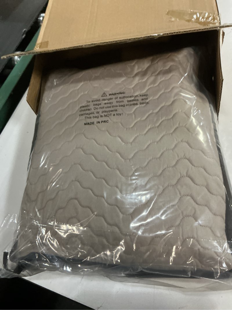 Condition photo showing New/Like New for china storage containers 5-piece set moving boxes for dinnerware, glasses, plates, mugs and saucers sturdy quilted microfiber dish organizer with dividers for seasonal storage - holds set of 12, brown brown 5 piece storage set