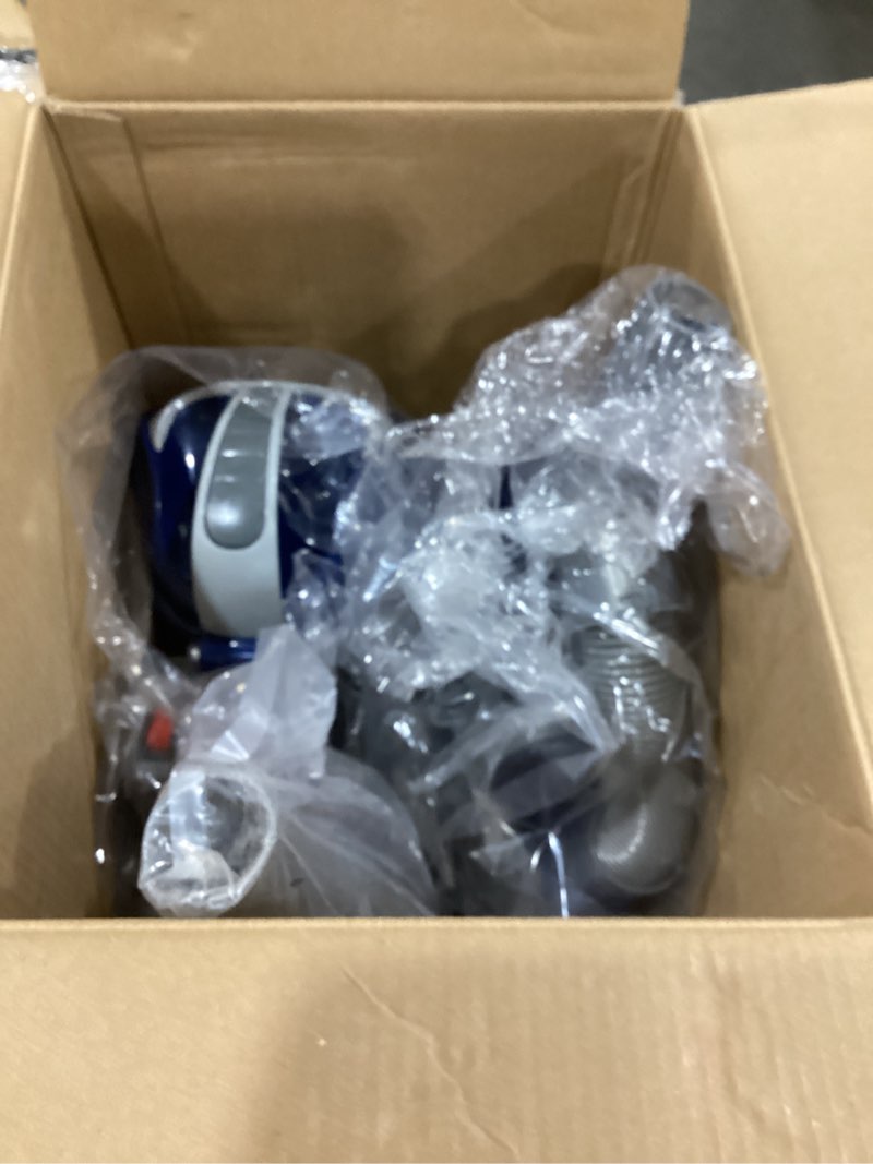 Condition photo showing Good Condition for shark upright vacuum, navigator lift-away deluxe with large dust cup capacity, hepa filter, swivel steering, upholstery tool & crevice tool, blue, nv360