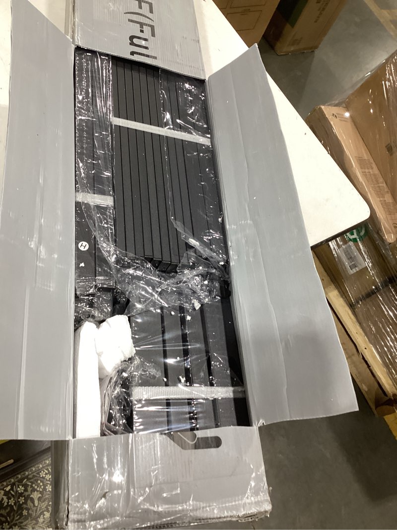 Condition photo showing New/Like New for new jeto metal bed frame,full size bed frame with storage space,heavy duty sturdy mattress foundation,easy assembly,no box spring needed, black,14 inch,full full 14 inch