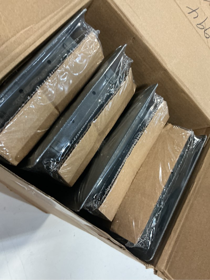 Condition photo showing Good Condition for tuanse 4 pack 4"x10" dark gray floor register vent cover heavy duty walkable steel register vent covers for home floors, herringbone pattern easy to adjust air flow
