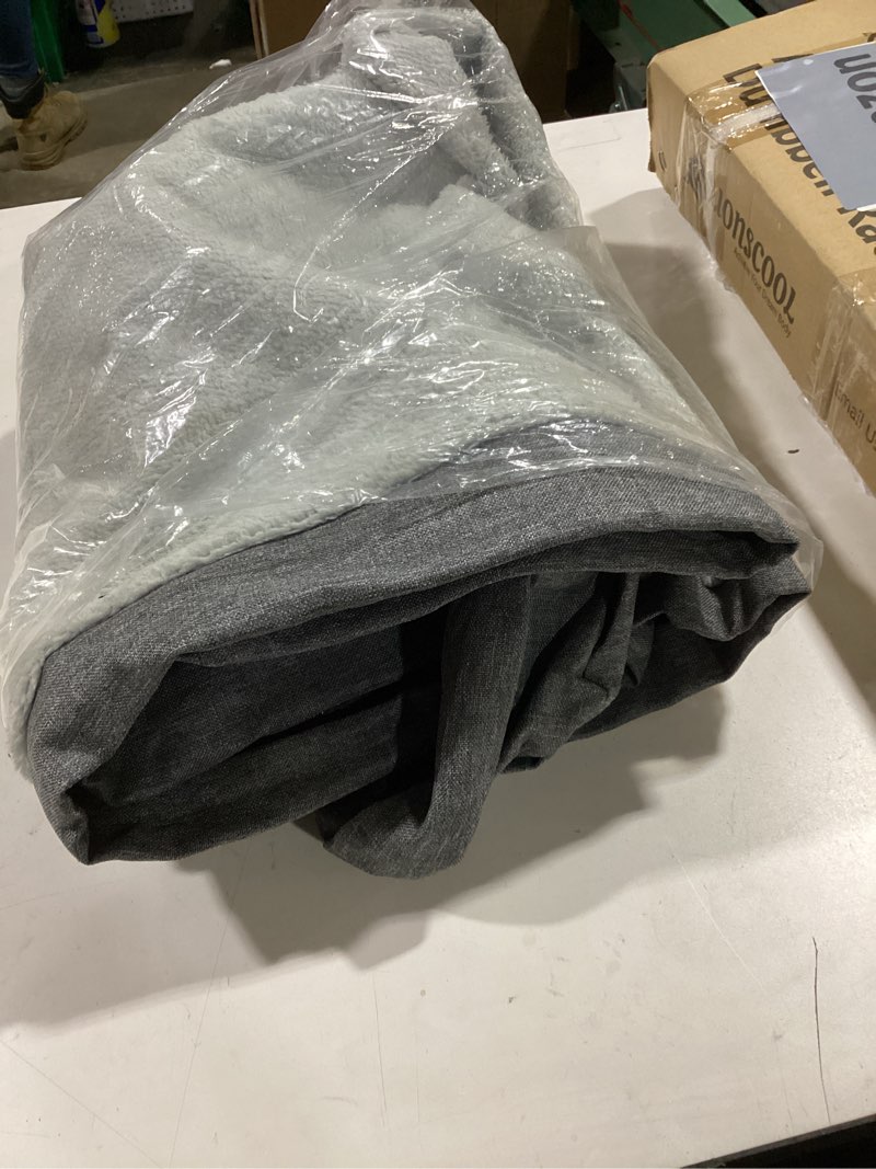 Condition photo showing As Is for (Bed cover only)Upgraded Heated Dog Bed with Enlarged Heating Area, Orthopedic Dog Bed with Memory Foam, Heated Pet Bed & Removable Waterproof Cover for Medium, Large, Jumbo Dogs/L L:36\"x 27\"x 3\" Grey