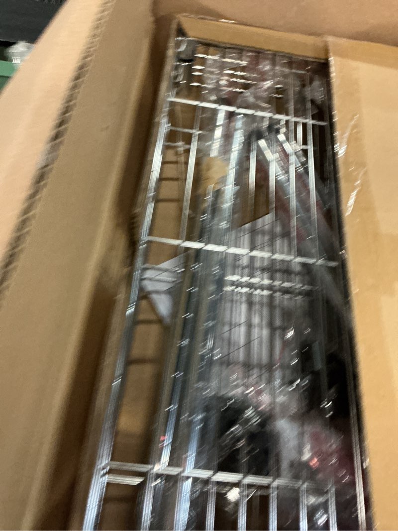Condition photo showing New/Like New for healsmart 3-tier heavy duty storage shelving unit,chrome,24.02" d x 13.78" w x 21.97" h inch, 1 pack 3-shelf, unfoldable