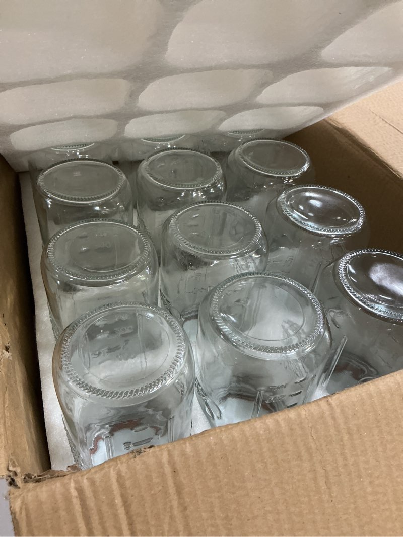 Condition photo showing Good Condition for Mason Jars 32 oz Glass Canning Jars 12 Pack Wide Mouth Mason Jar With Airtight Lids